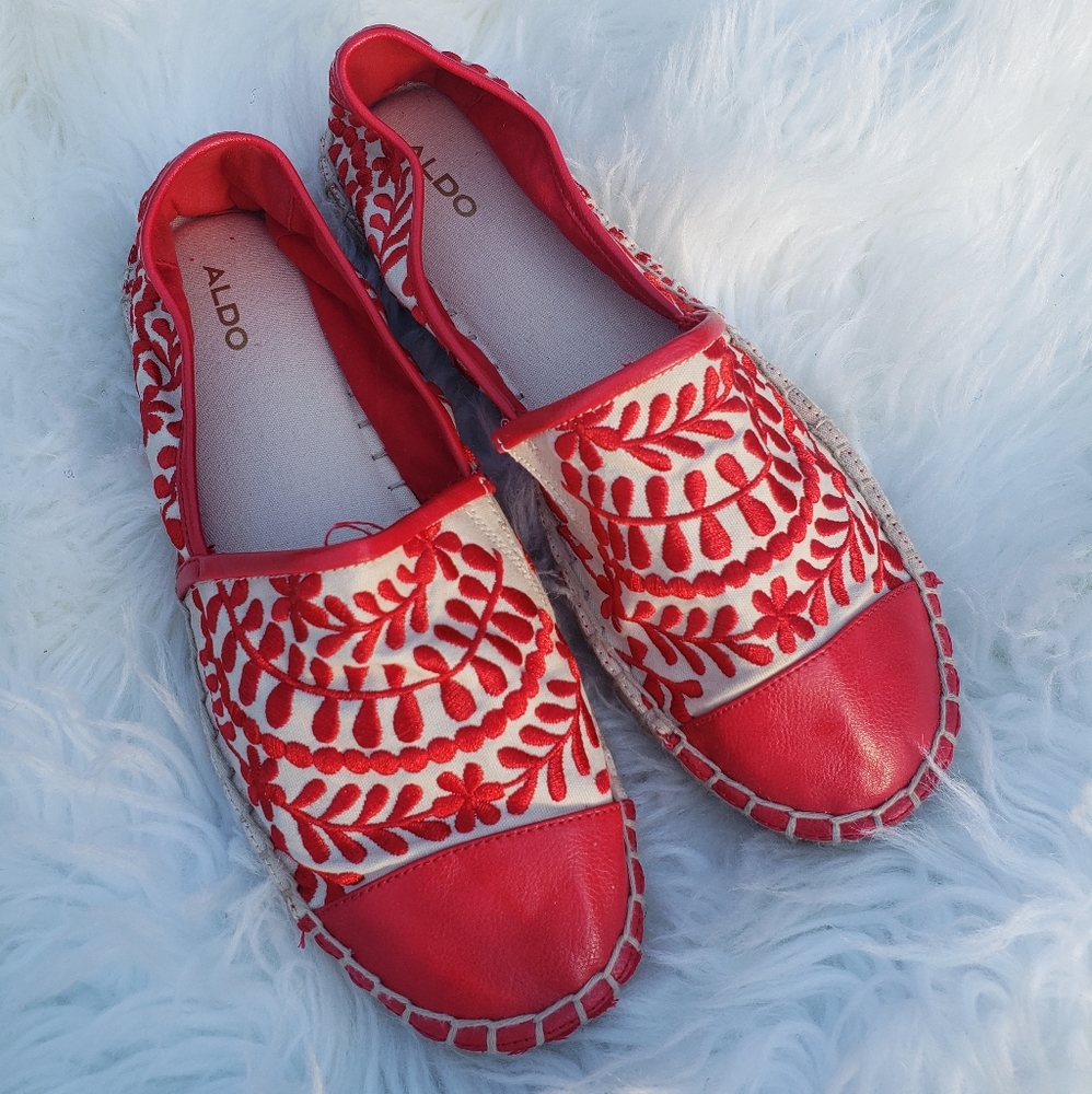 ALDO embroidered espadrille slip on